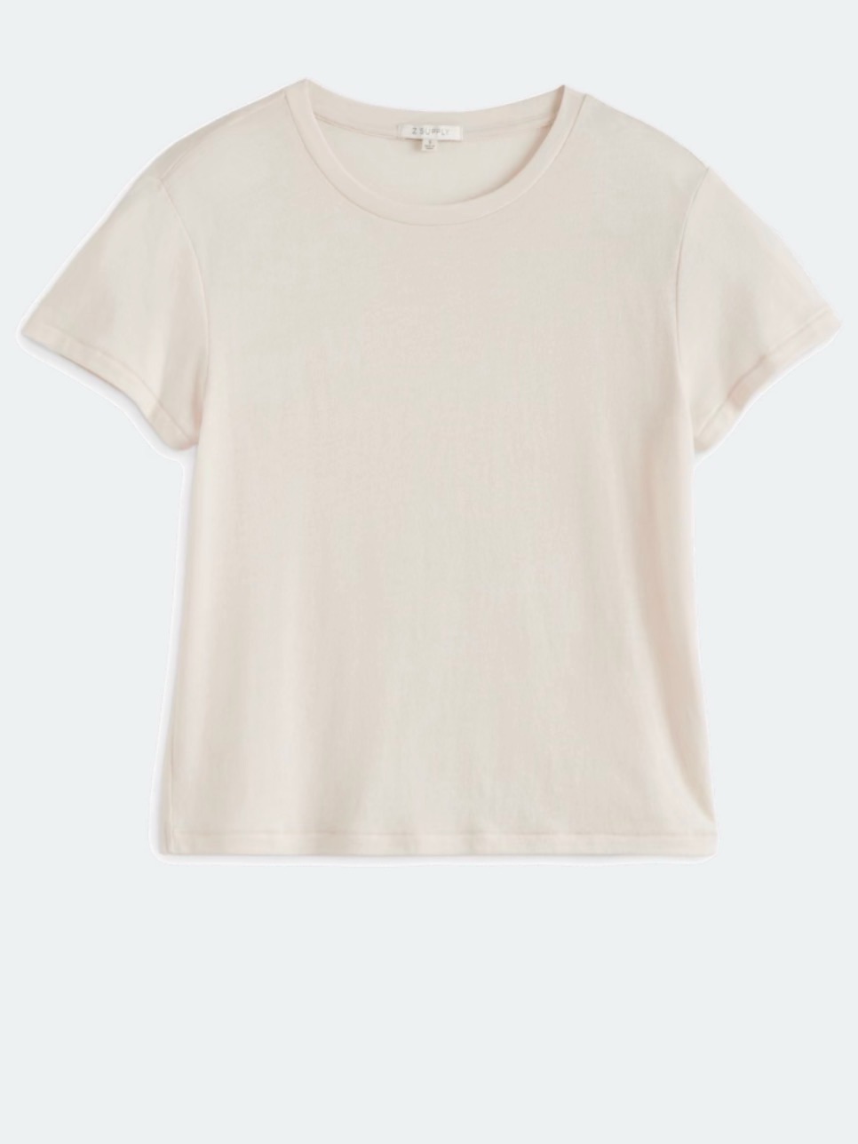 Women's Short-Sleeve Crewneck Tee In Soft Cream